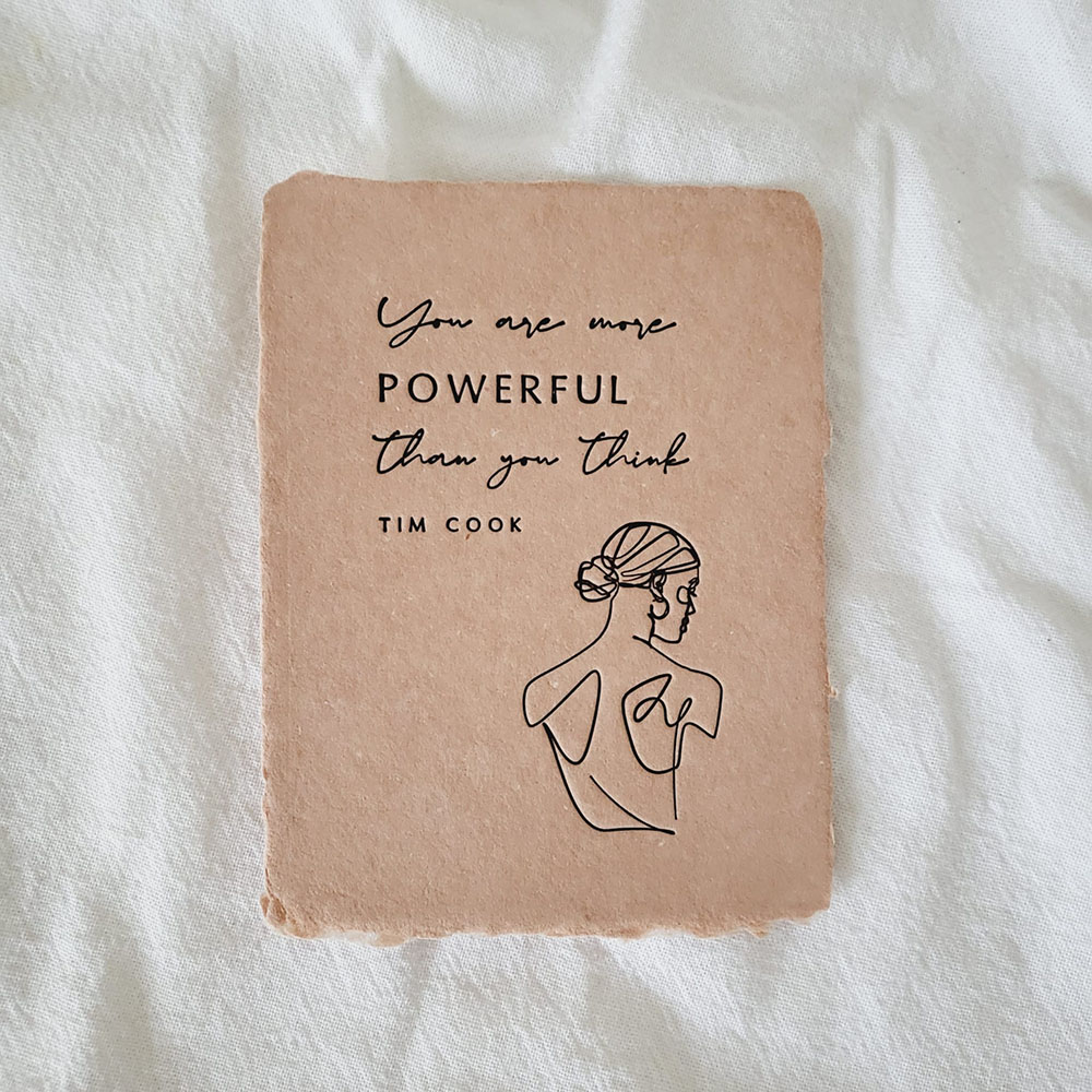 Cadeau kaart POWERFUL van paper baristas - Afbeelding 3