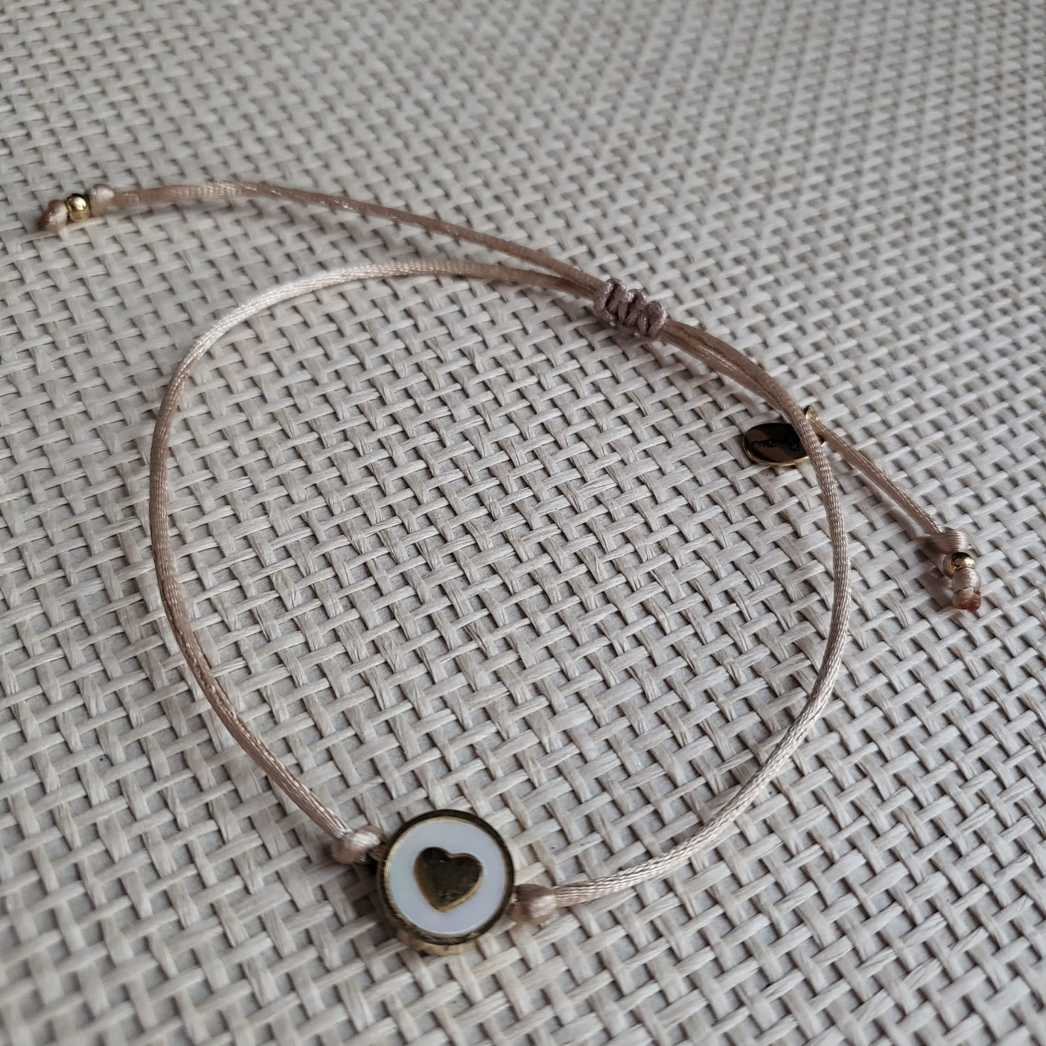 Bazou armbandje zijdedraad HART KRAAL - Afbeelding 3