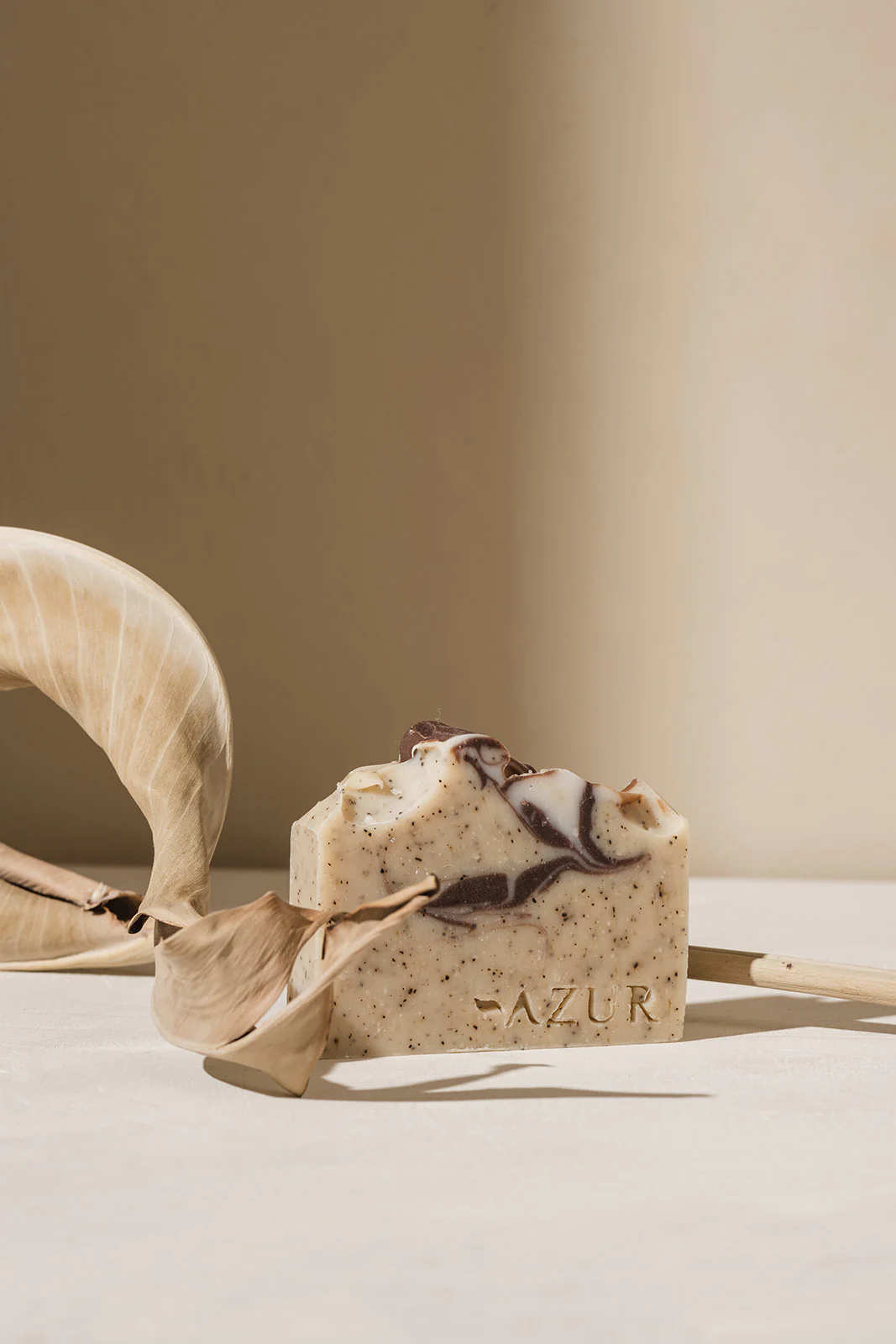 Azur COFFEE COMFORT, natuurlijke scrub zeep/bar, handgemaakt - Afbeelding 3
