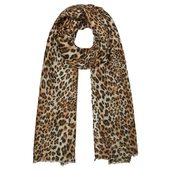 dunne sjaal luipaard bruin