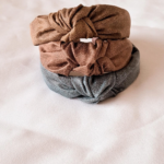 haarband knot dusty pink suedine